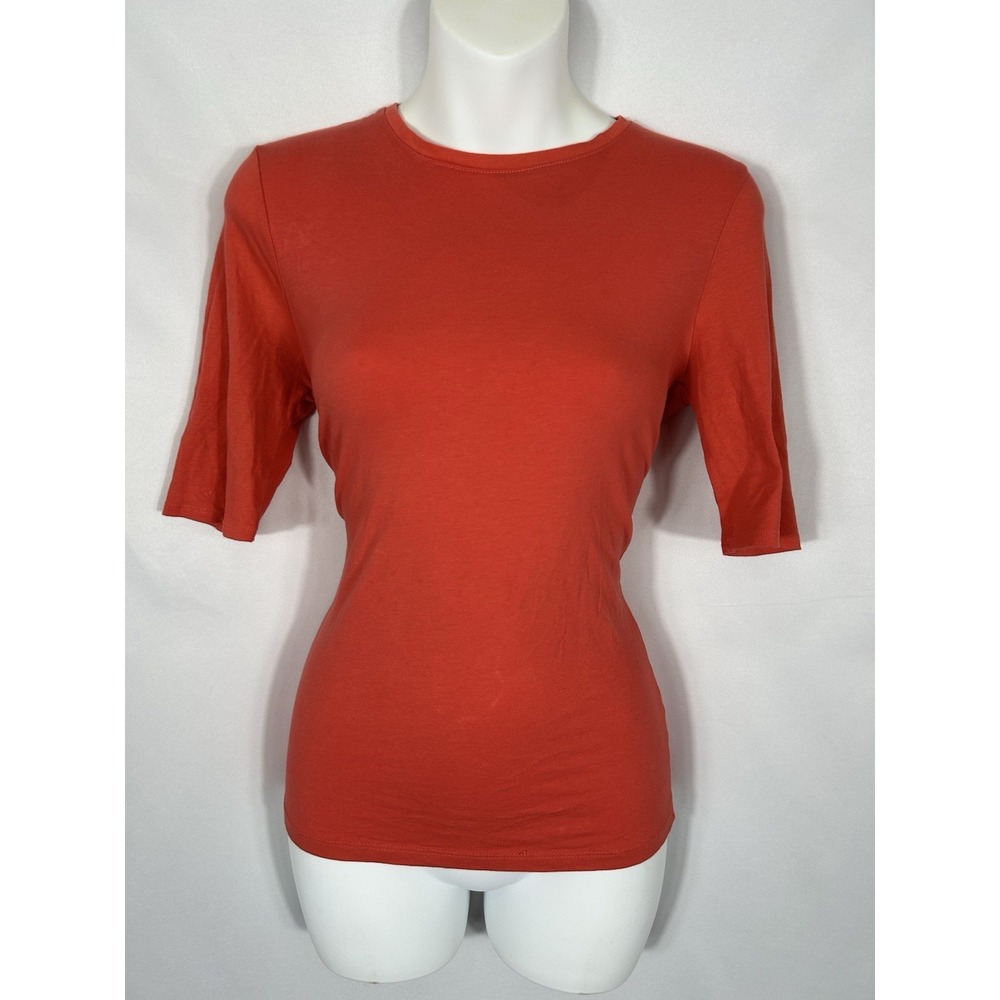 Vintage Mossimo Y2K Fitted Knit Top 00s Half Sleeve Boho Preppy Indie Art Size M